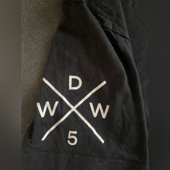 Why Don’t We half-sleeve t-shirt. Rose detail on front and WDW sleeve NEVER WORN - Picture 2 of 3